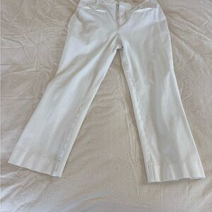 Maeve white cropped pants